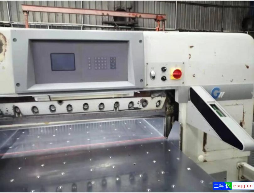 二手13年国望115电脑双导轨涡轮蜗杆切纸机转让-1