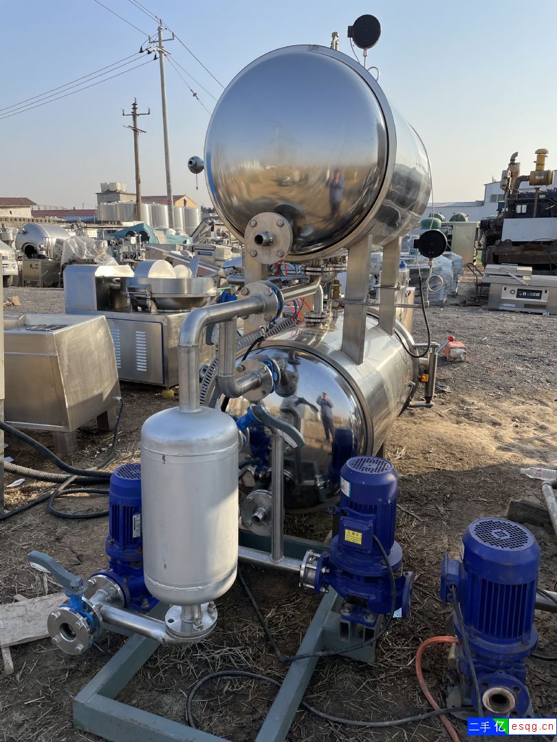 转让二手杀菌锅 电蒸汽两用 0.57立方不锈钢双层-1