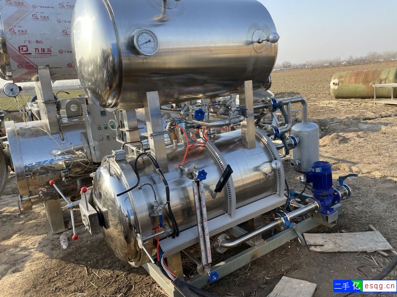 转让二手杀菌锅 电蒸汽两用 0.57立方不锈钢双层-2