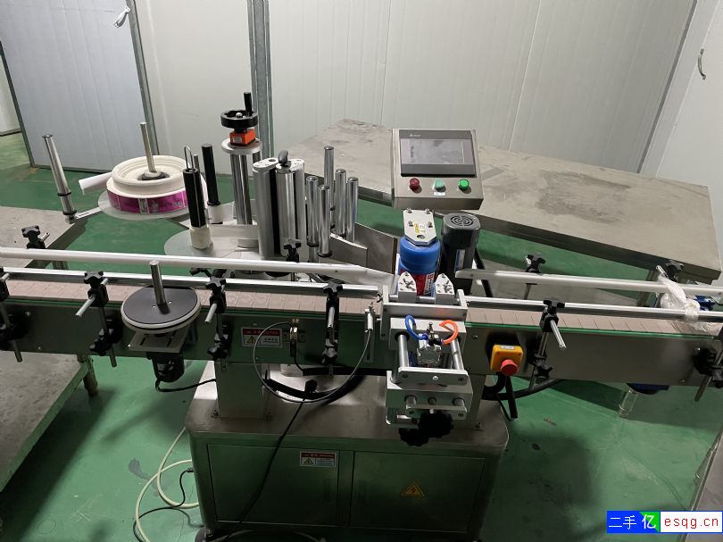 出售二手贴标机 玻璃瓶辣椒酱圆瓶贴标机1台-2