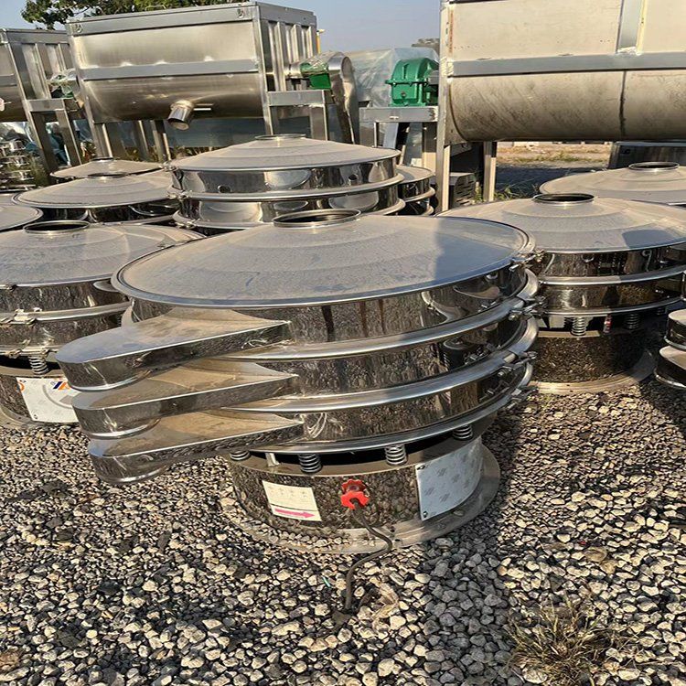 出售各种振动筛,化工旋振筛,全不锈钢三层圆形振动筛-1