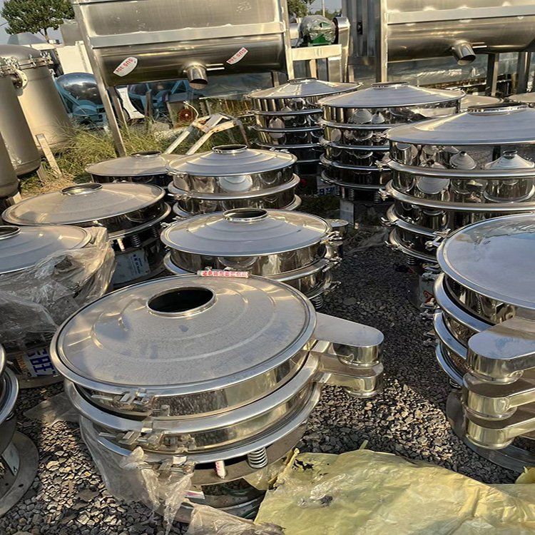 出售各种振动筛,化工旋振筛,全不锈钢三层圆形振动筛-2