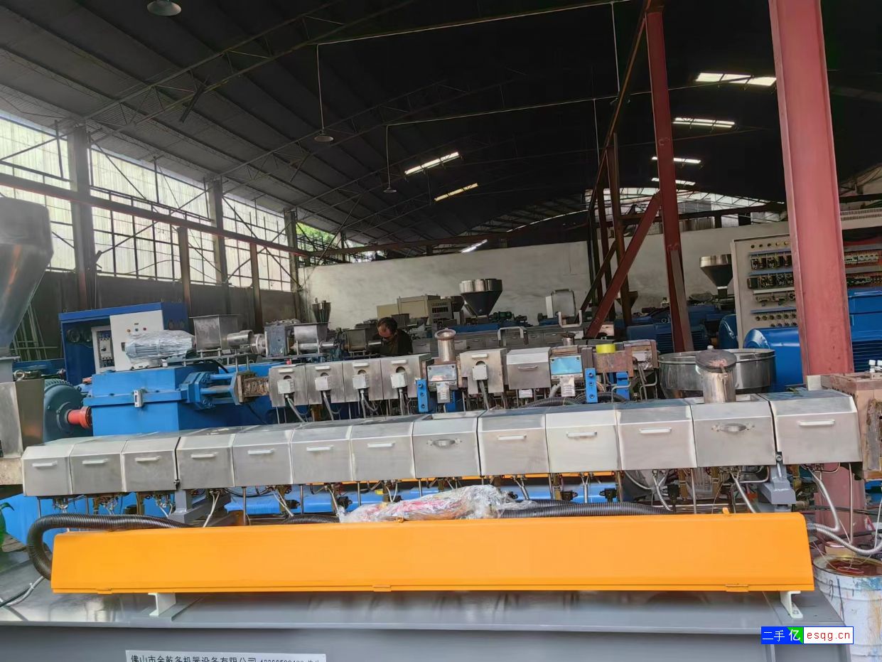 转让二手65B双螺杆造粒机 塑料造粒机-2