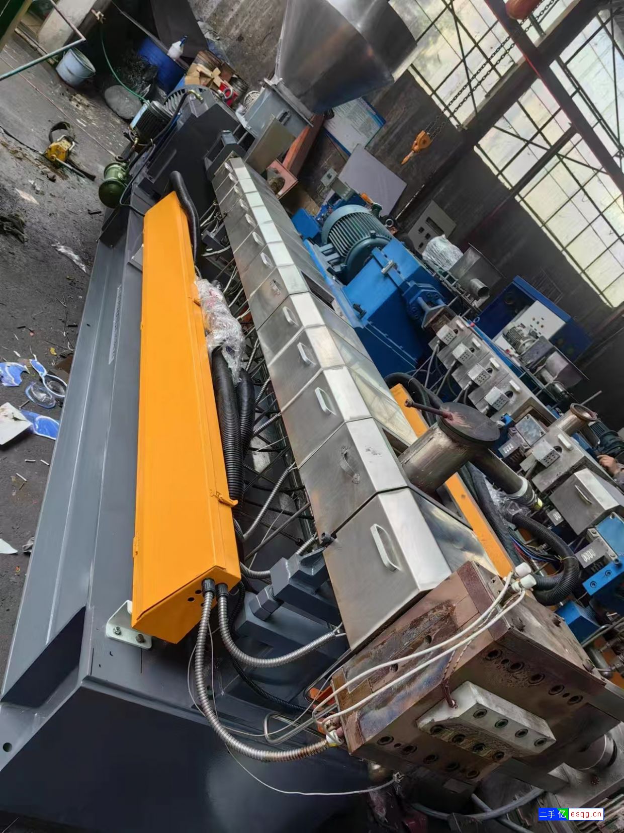 转让二手65B双螺杆造粒机 塑料造粒机-2