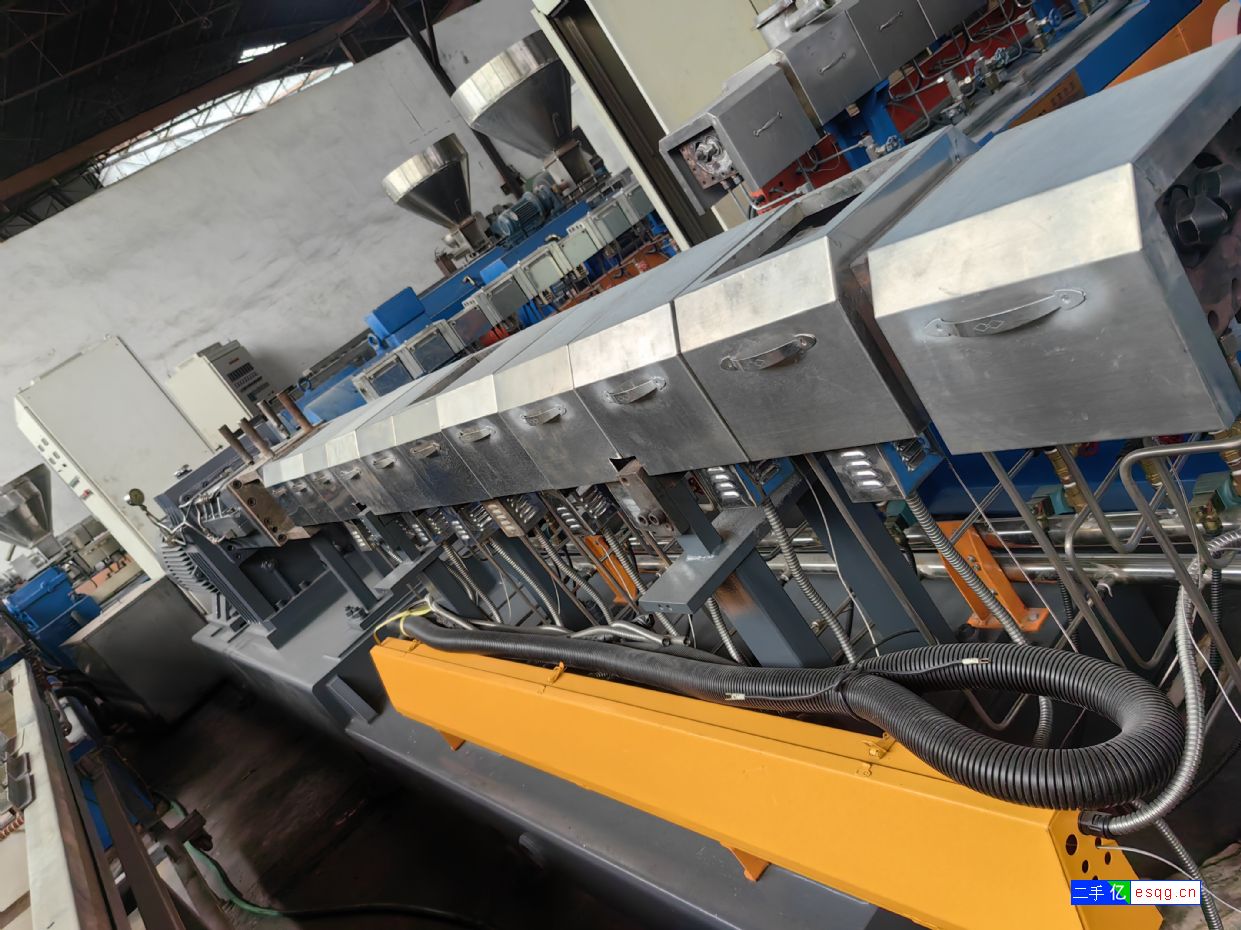 转让9成新二手65D双螺杆造粒机 塑料造粒机-1