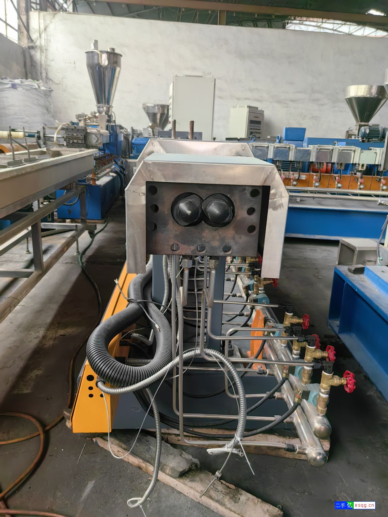 转让9成新二手65D双螺杆造粒机 塑料造粒机-2