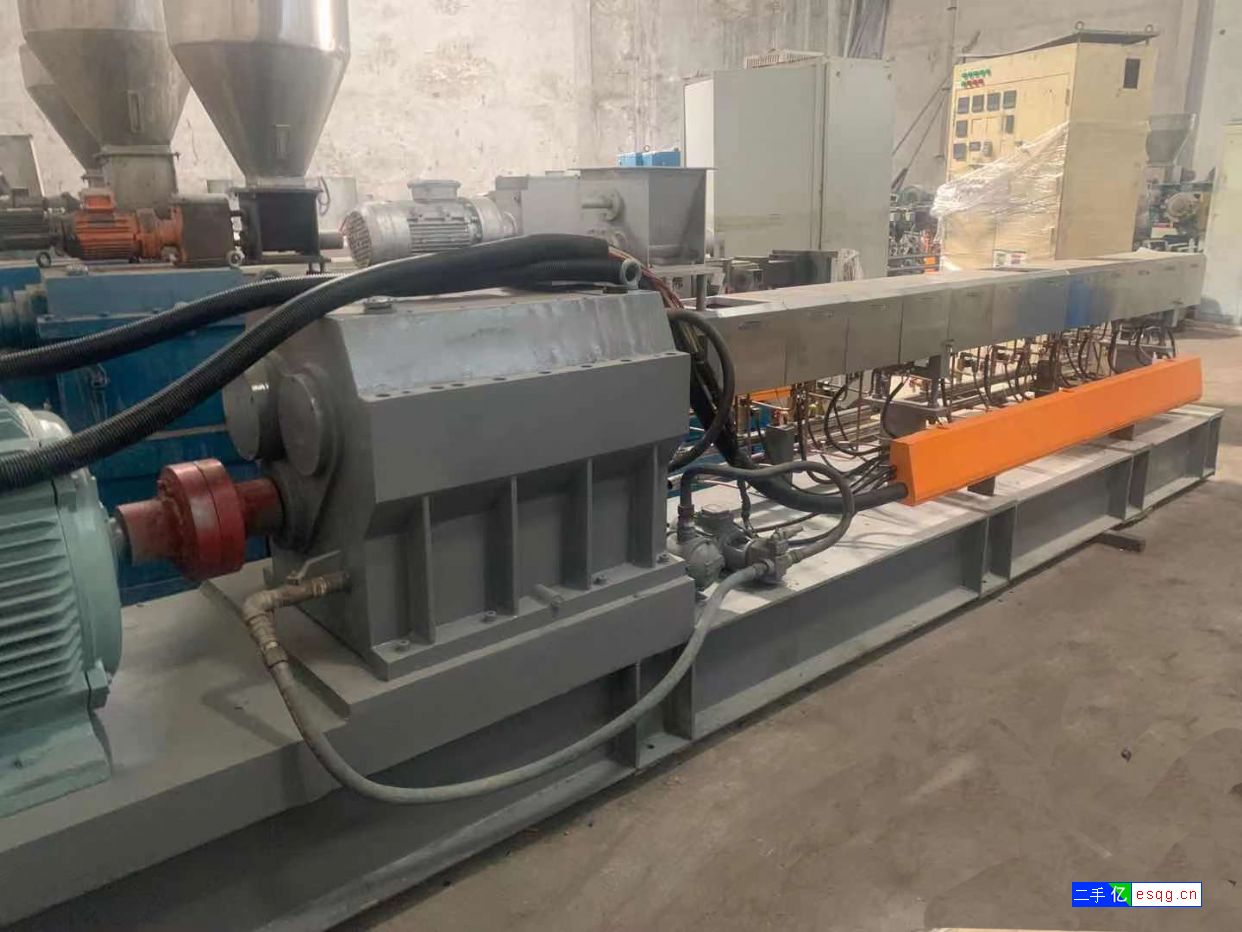 转让二手75B双螺杆造粒机 塑料造粒机 质量保证-1