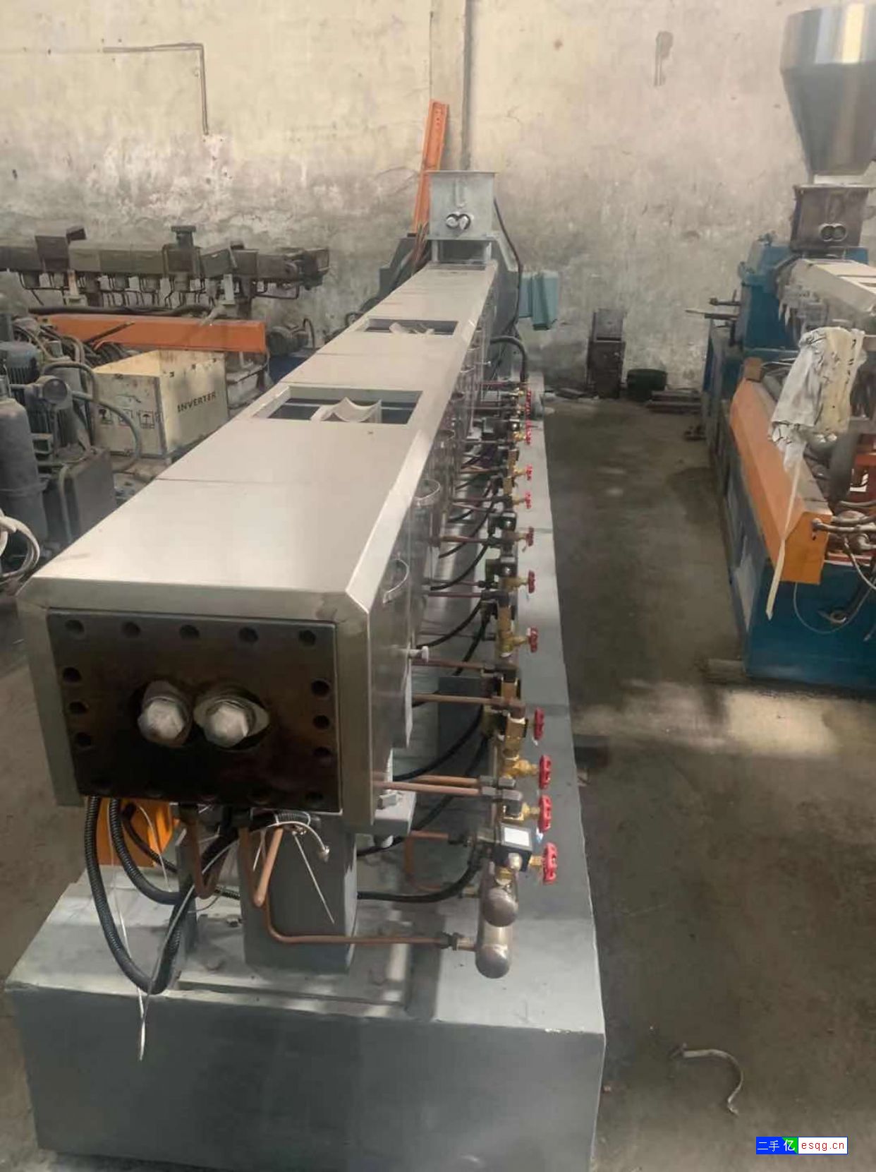 转让二手75B双螺杆造粒机 塑料造粒机 质量保证-2