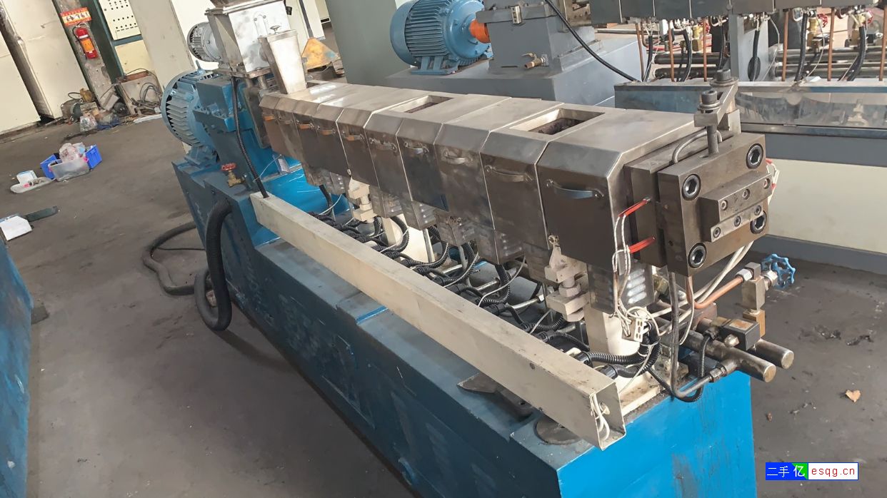 转让二手35双螺杆造粒机 塑料造粒机-2