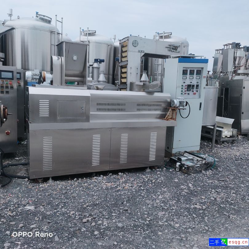 转让二手猫粮膨化机  二手70型双螺杆膨化机 二手-1