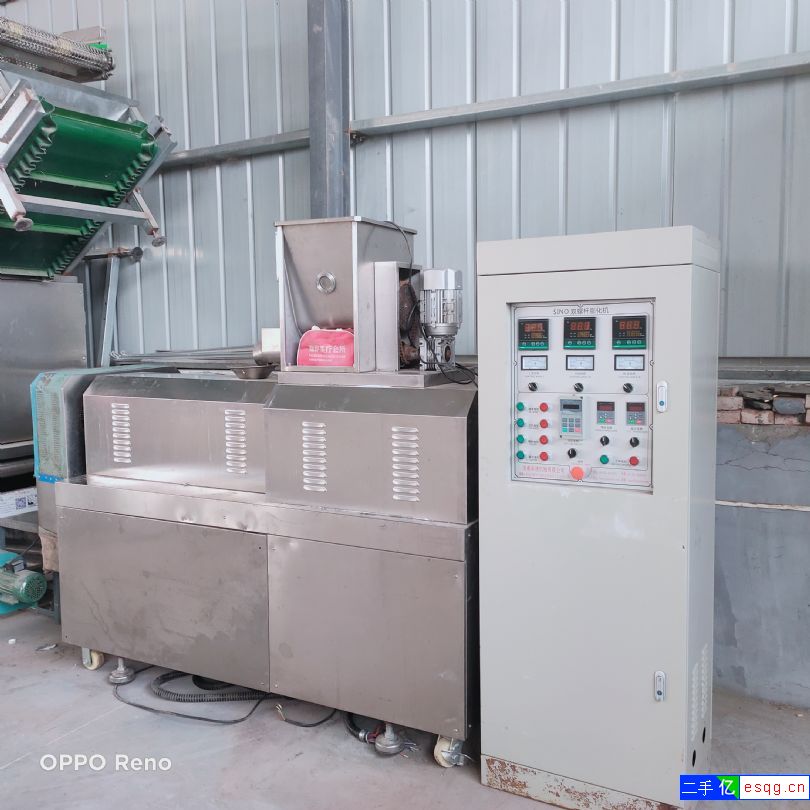 转让65双螺杆膨化机 二手鱼饲料膨化机 二手猫粮膨-2