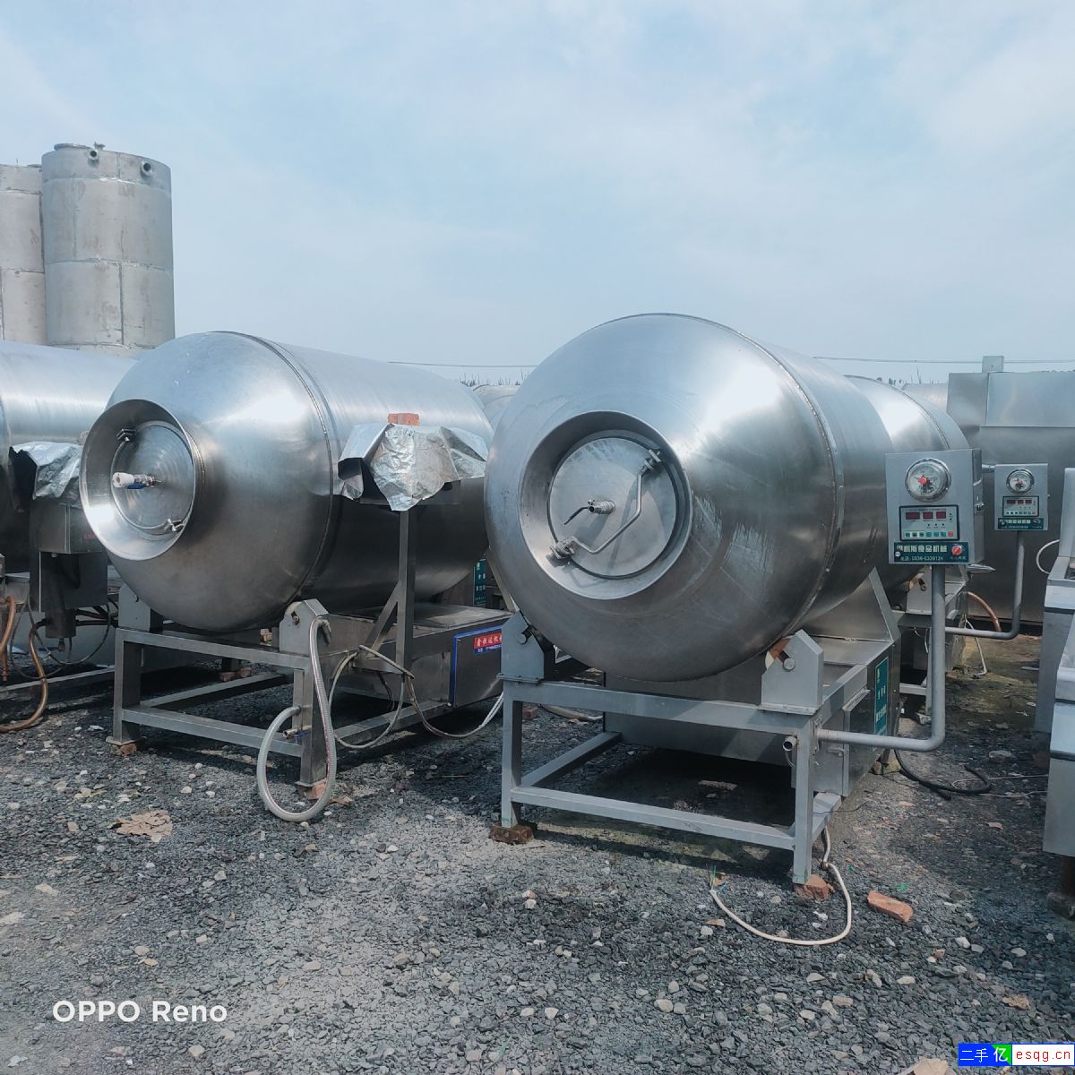 转让二手不锈钢滚揉机 二手不锈钢料车 二手真空变频-1