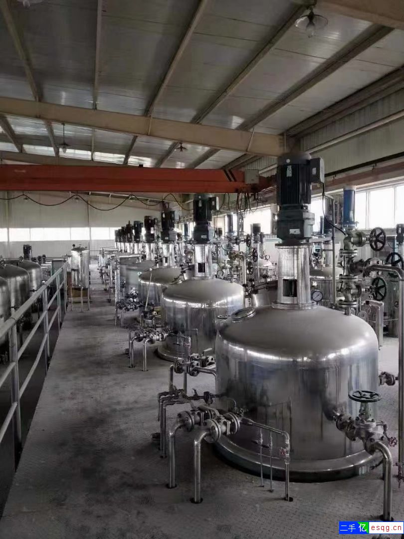 转让二手2吨真石漆搅拌釜 二手高压反应釜 二手导热-1