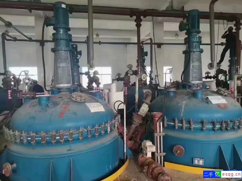 转让二手2吨真石漆搅拌釜 二手高压反应釜 二手导热-2