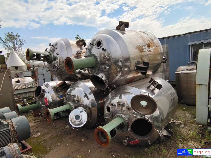 转让二手30立方搪瓷反应釜 20立方不锈钢储罐冷凝-2