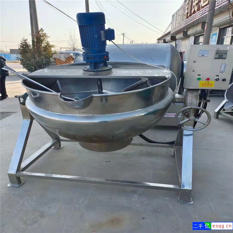 晚上二手300L夹层锅 二手预制菜熬汤锅二手行星炒-2