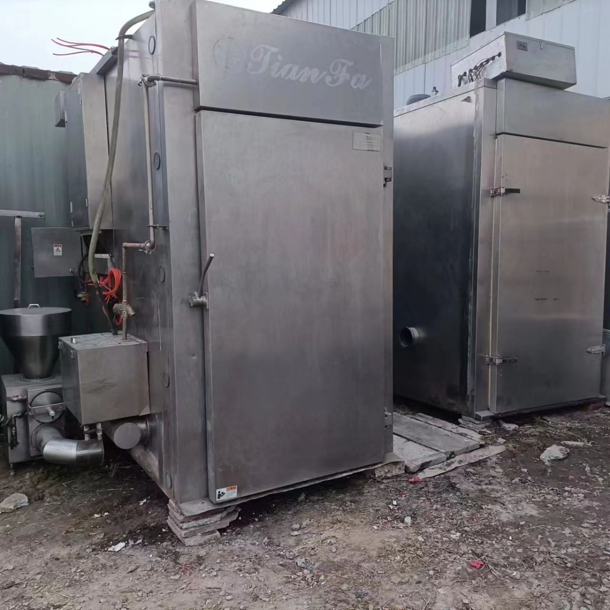 转让二手250型全自动烟熏炉，二手烧鸡烤鸭不锈钢烟-1