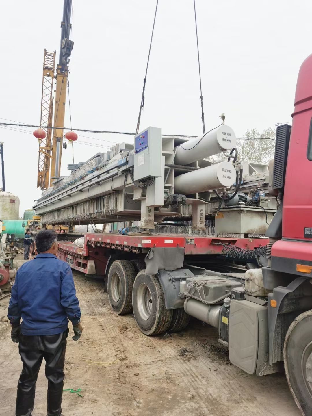 出售二手景津500平方隔膜压滤机 19年 同款4台-2