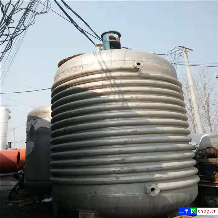 转让2吨二手不锈钢反应釜 二手10吨外盘管反应釜-1