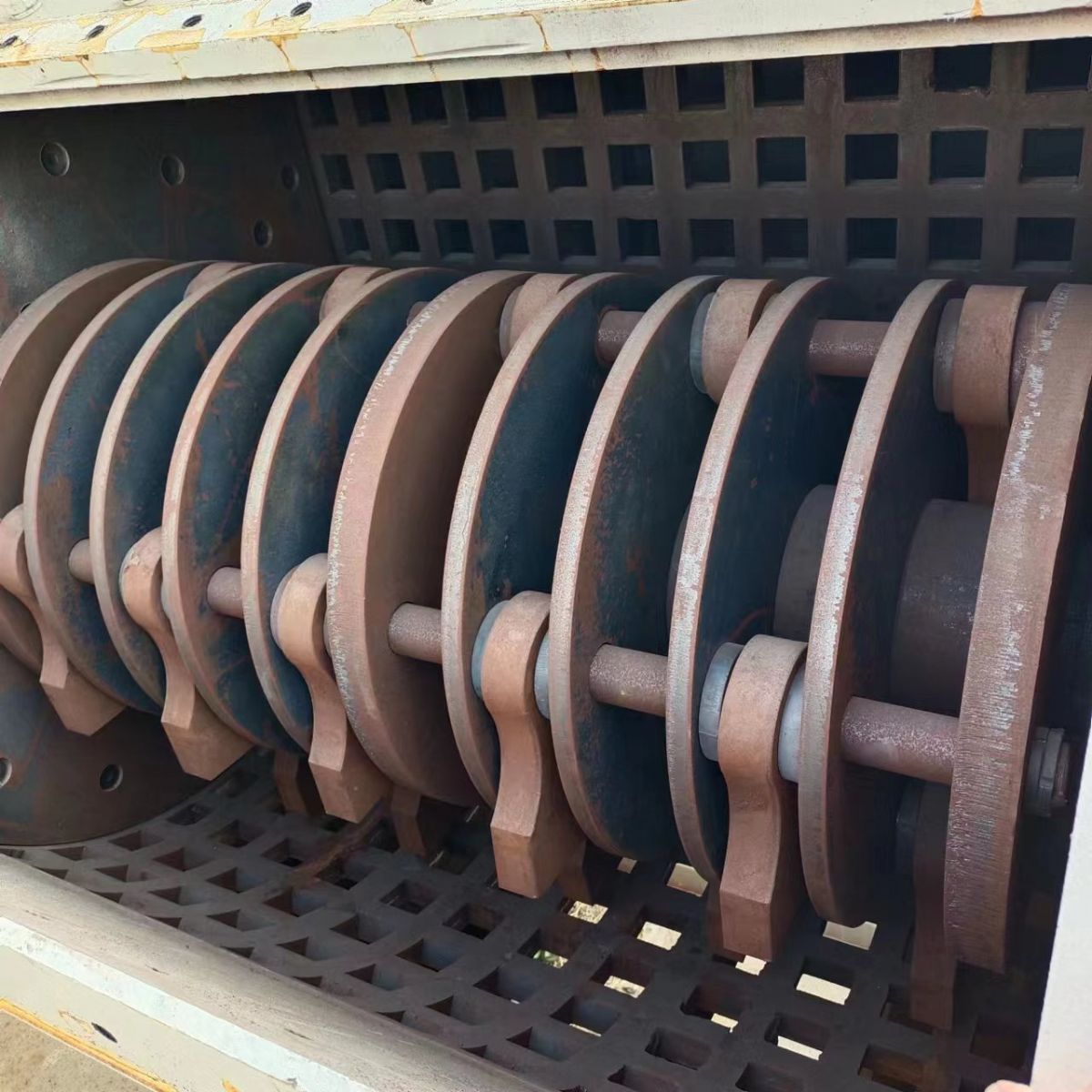 110型废钢破碎机转让金属打球机,薄铁搓球机,废铁-2