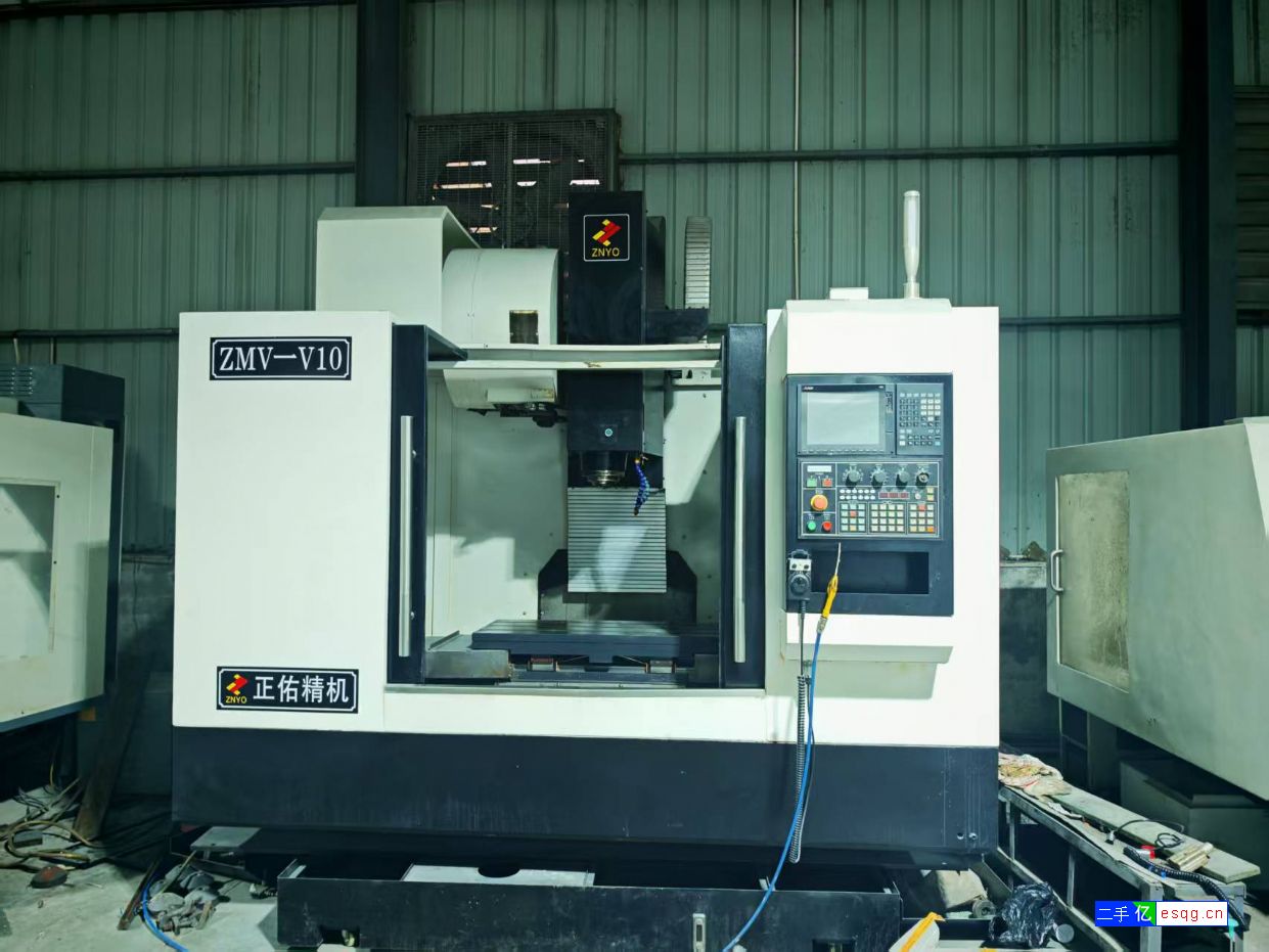 转让二手9成新正佑1055重型线轨刀臂刀库加工中心-1