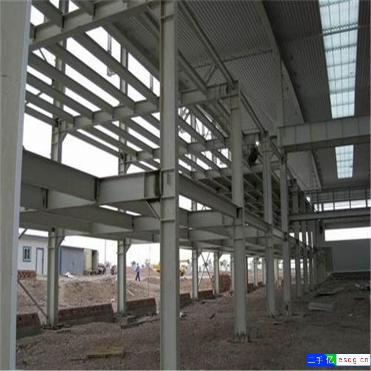 拆迁出售二手钢结构框架楼 轻钢 重钢二手钢结构过磅-1
