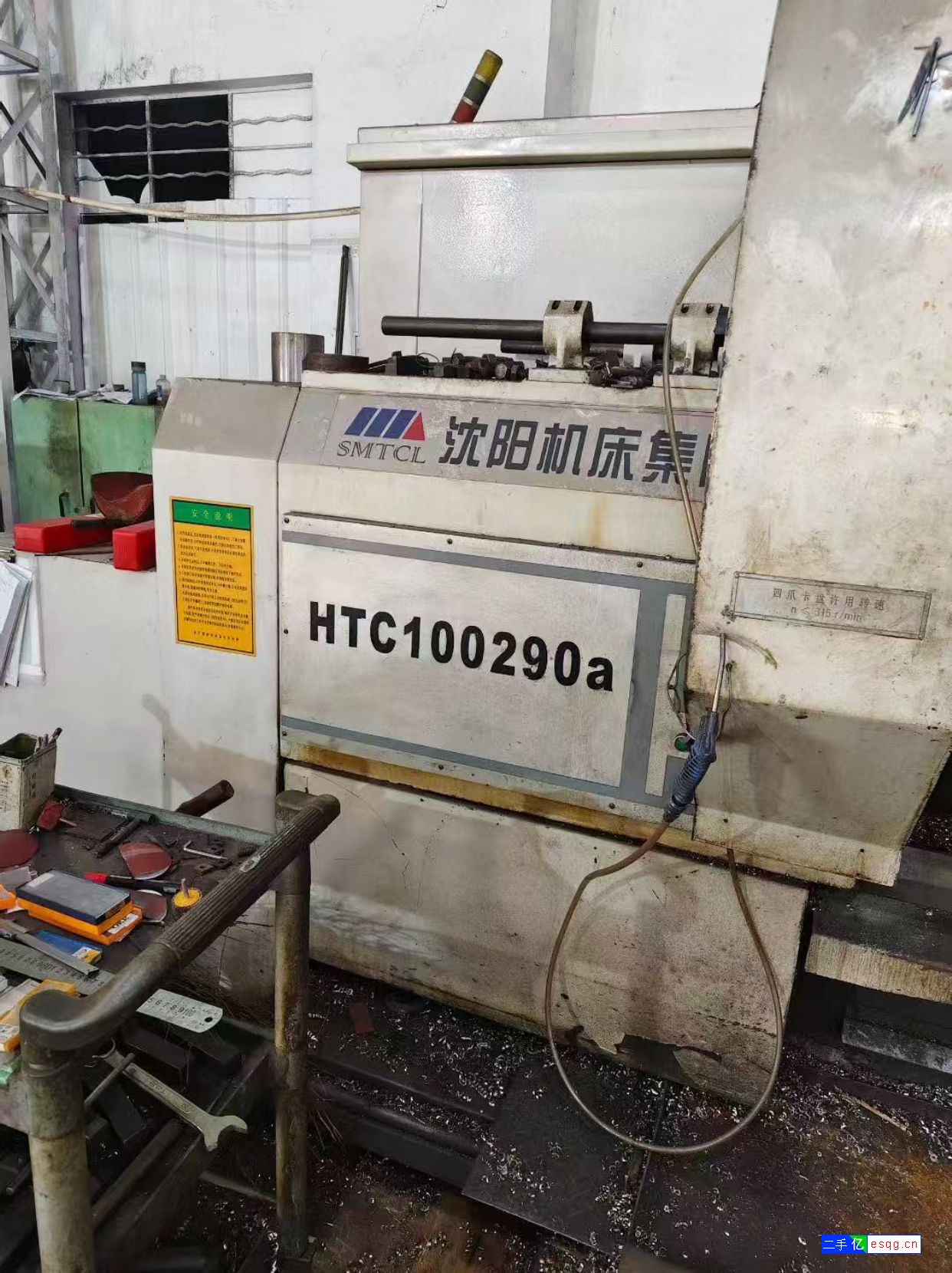 出售沈阳100290数控车床，发那科系统-2