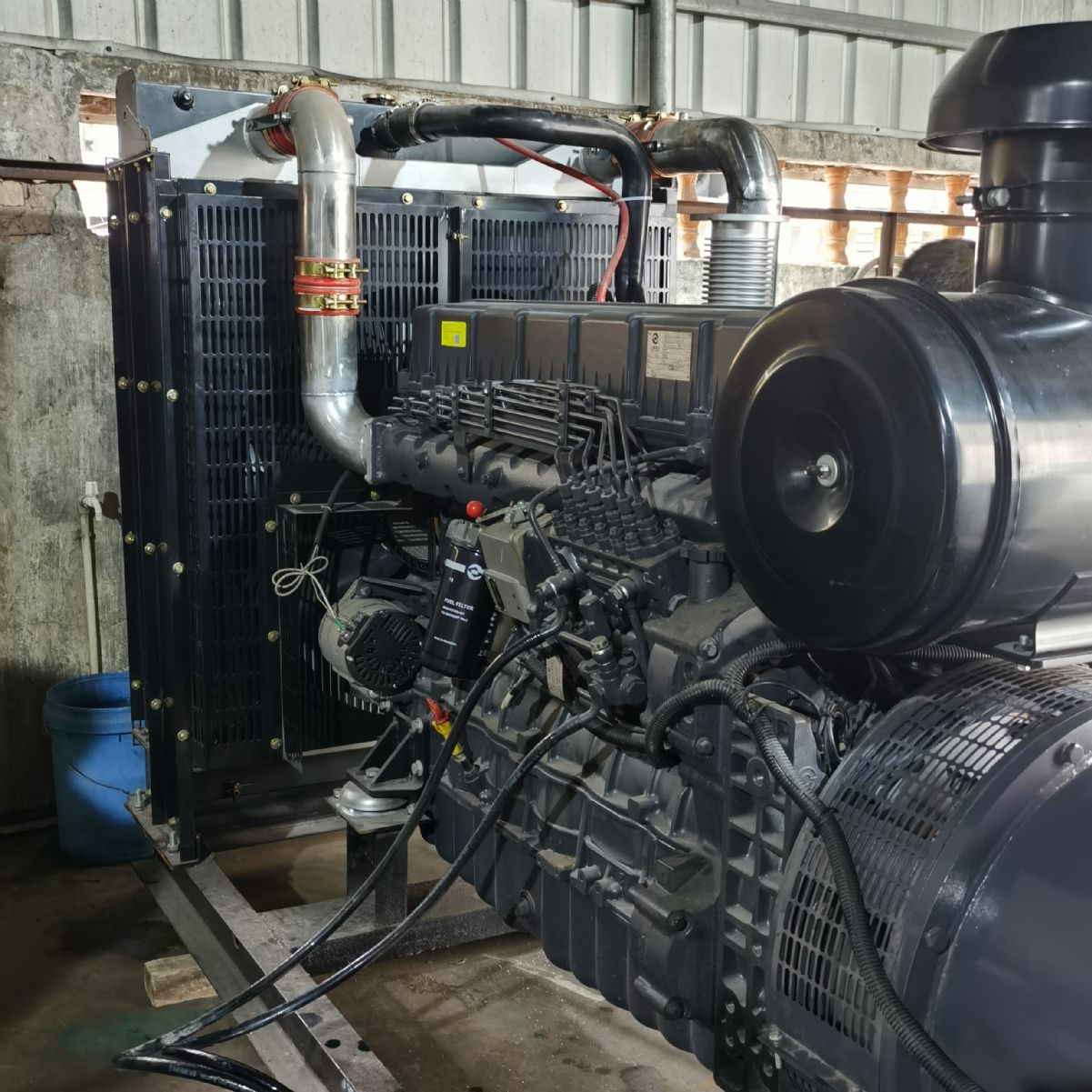 准新300KW上柴股份二手发电机出售配套资料齐全-2