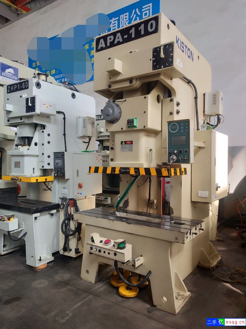 气动冲床110吨，宁波科斯顿，几乎全新，工作台面加-1