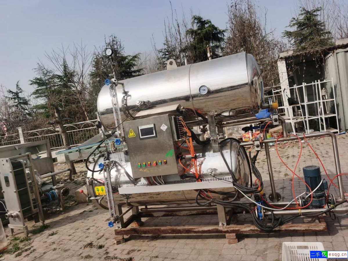 二手双层不锈钢杀菌锅  0.57立方杀菌釜-1