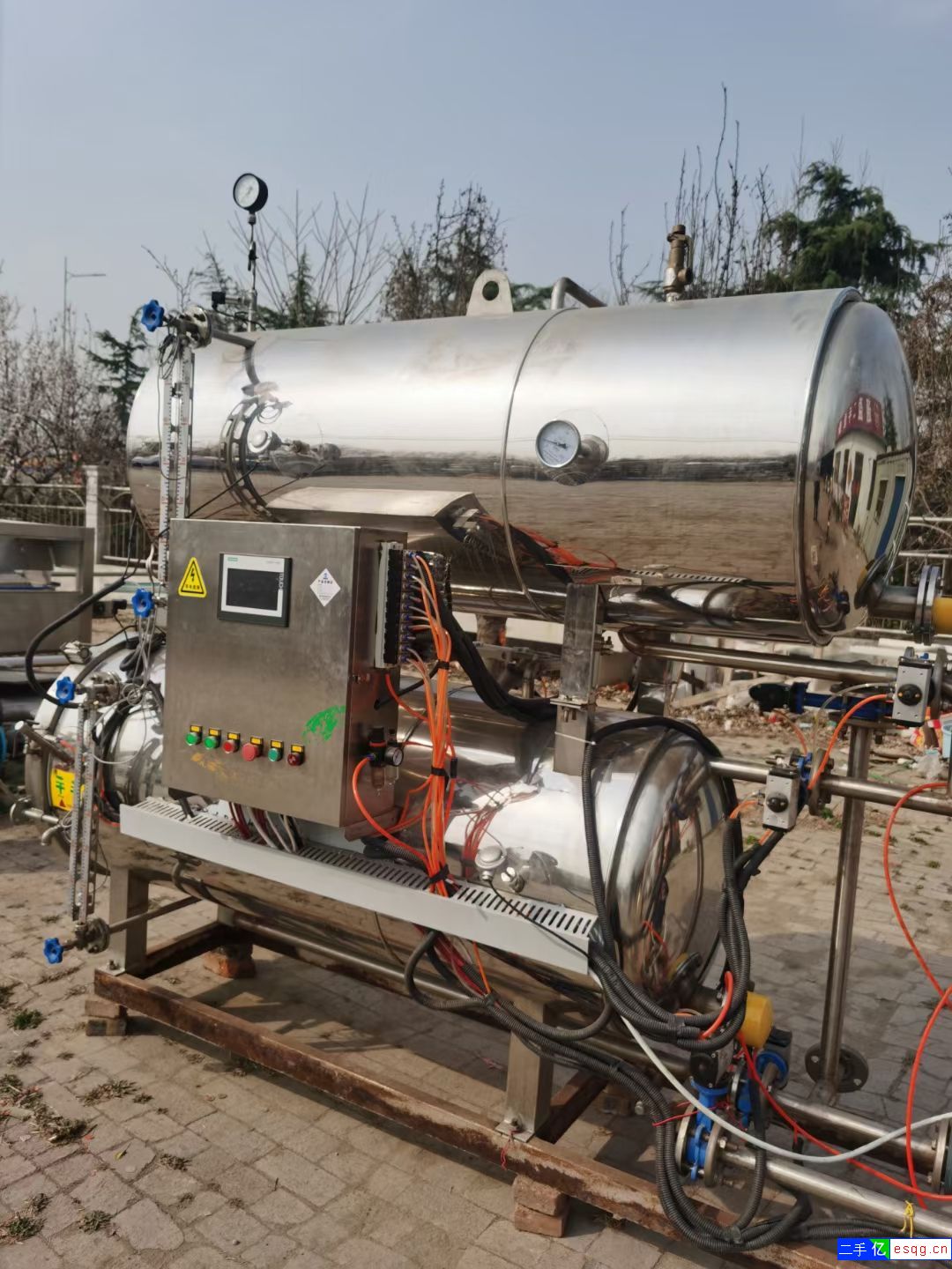 二手双层不锈钢杀菌锅  0.57立方杀菌釜-2