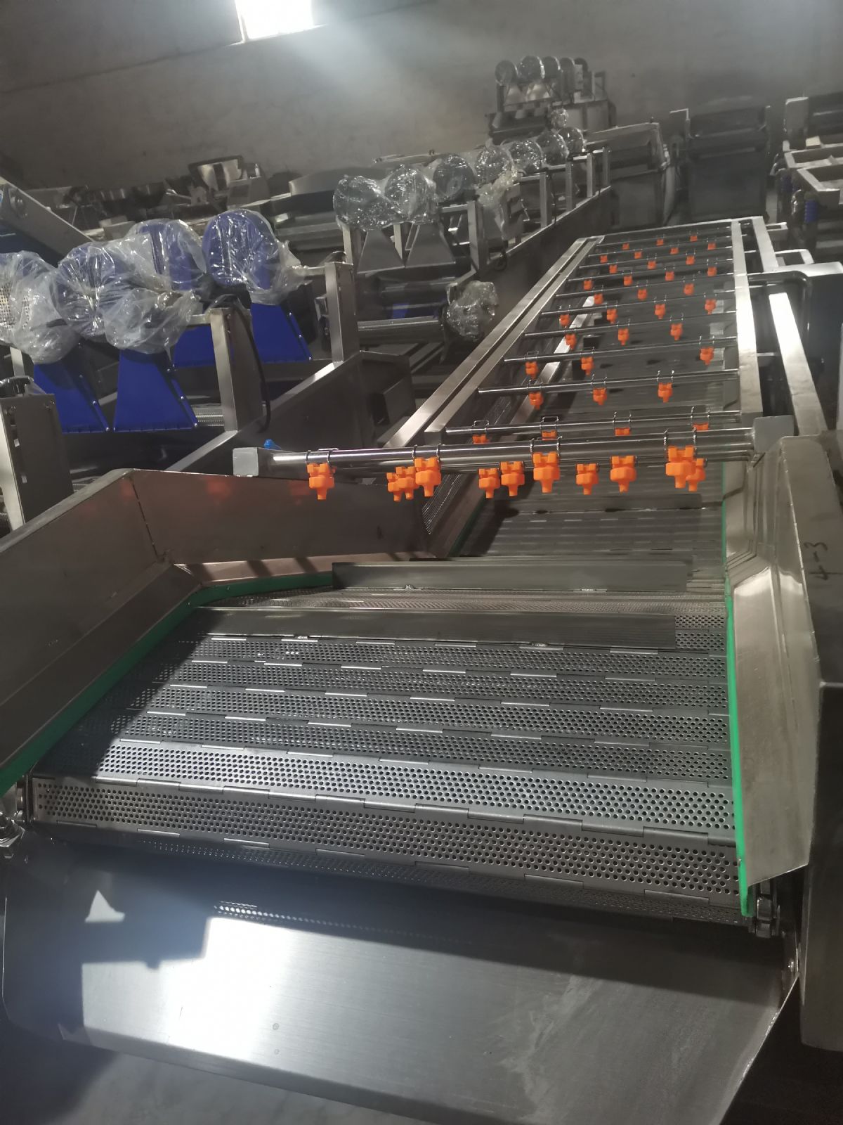 转让处理全新不锈钢气泡喷淋清洗机可调速-2