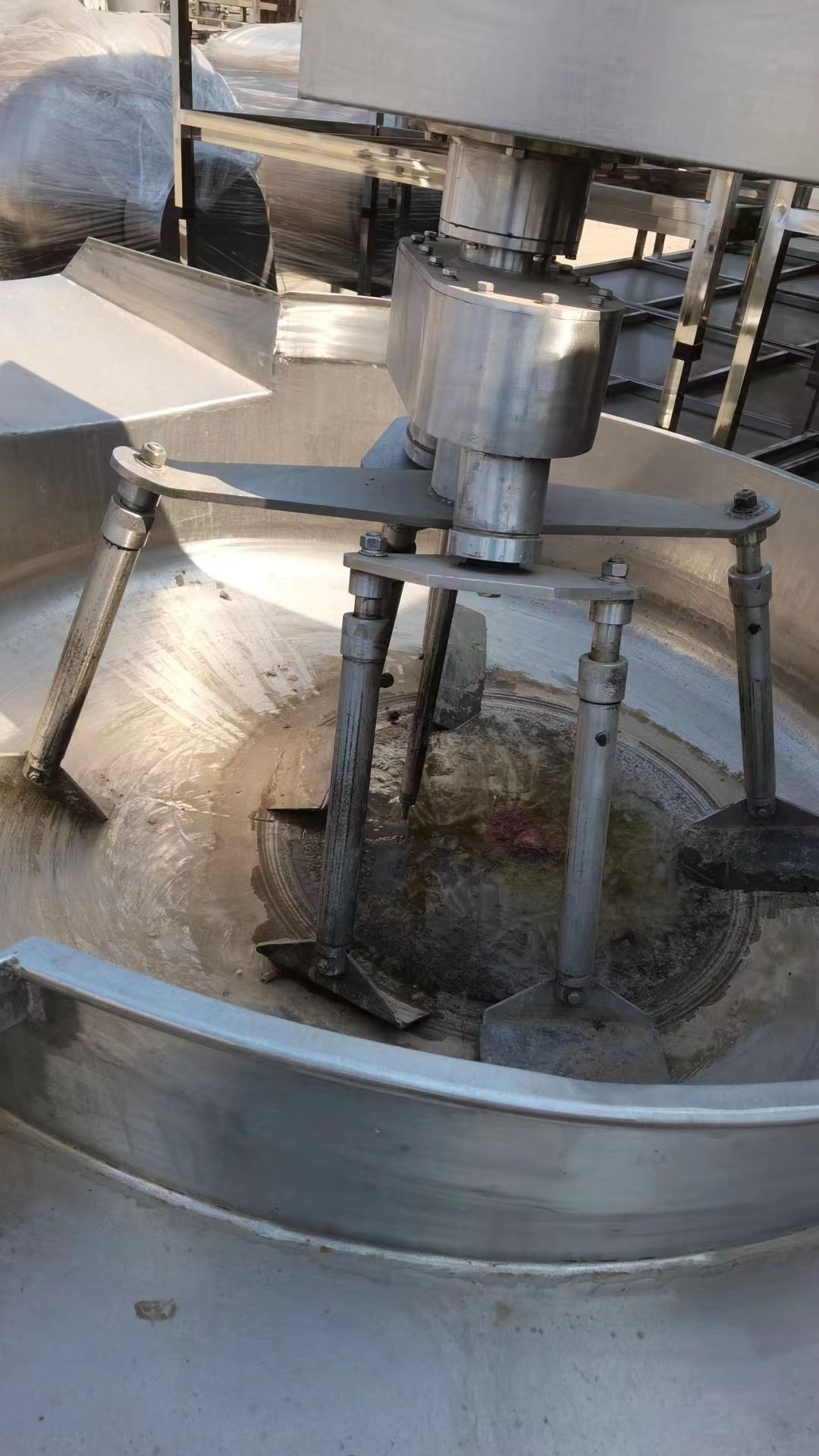 转让处理二手不锈钢行星炒锅燃气炒锅多爪搅拌-2