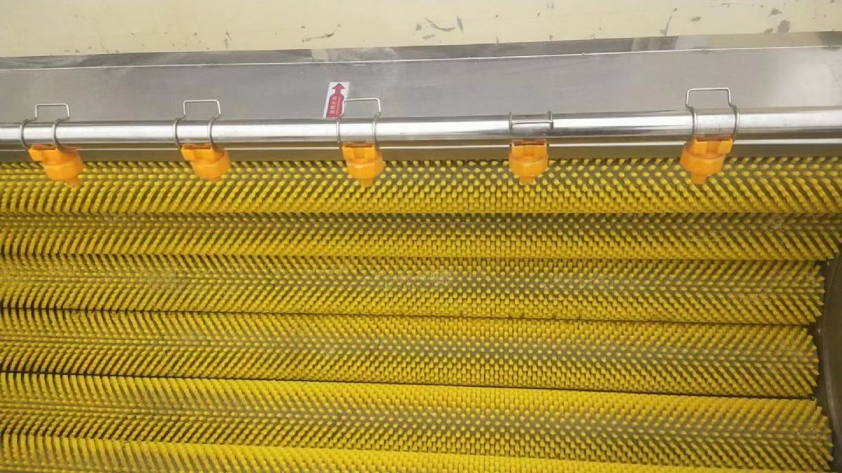 出售二手不锈钢软毛硬毛毛辊清洗机-2