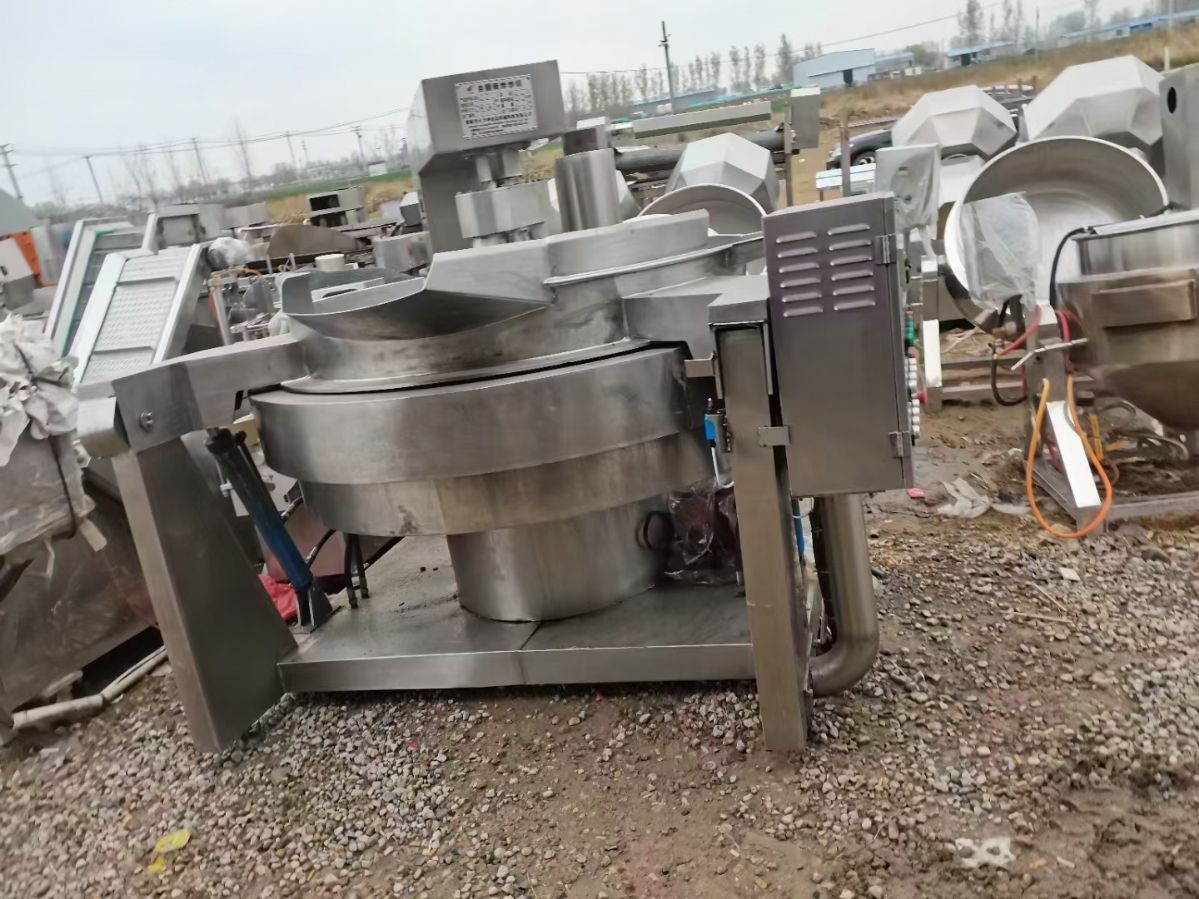 转让二手不锈钢650升多爪行星炒锅-1