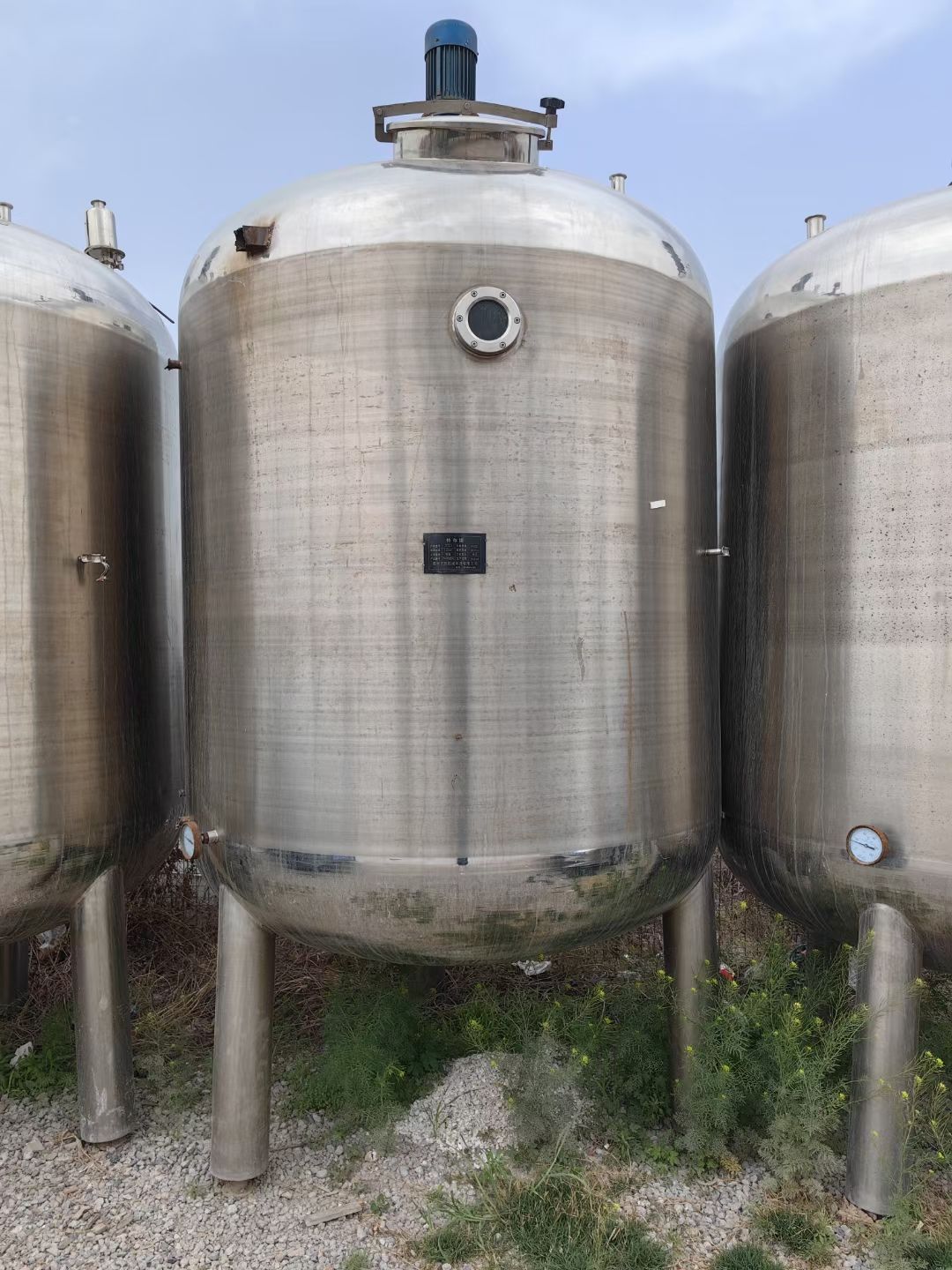 转让二手4立方单层不锈钢搅拌罐-1