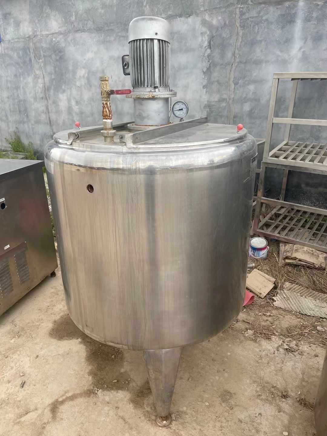 转让二手不锈钢高剪切搅拌罐-1
