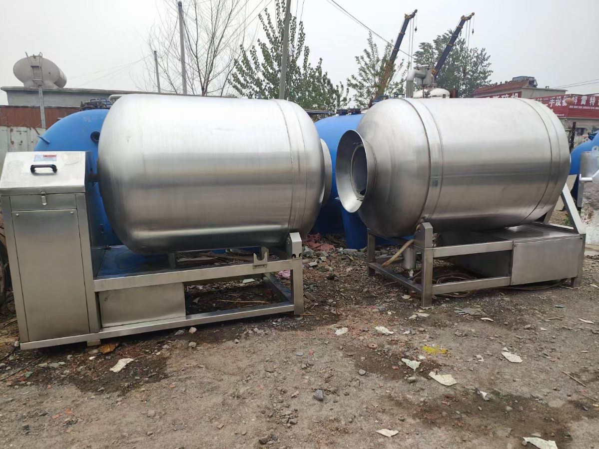 处理二手不锈钢真空滚揉机-2