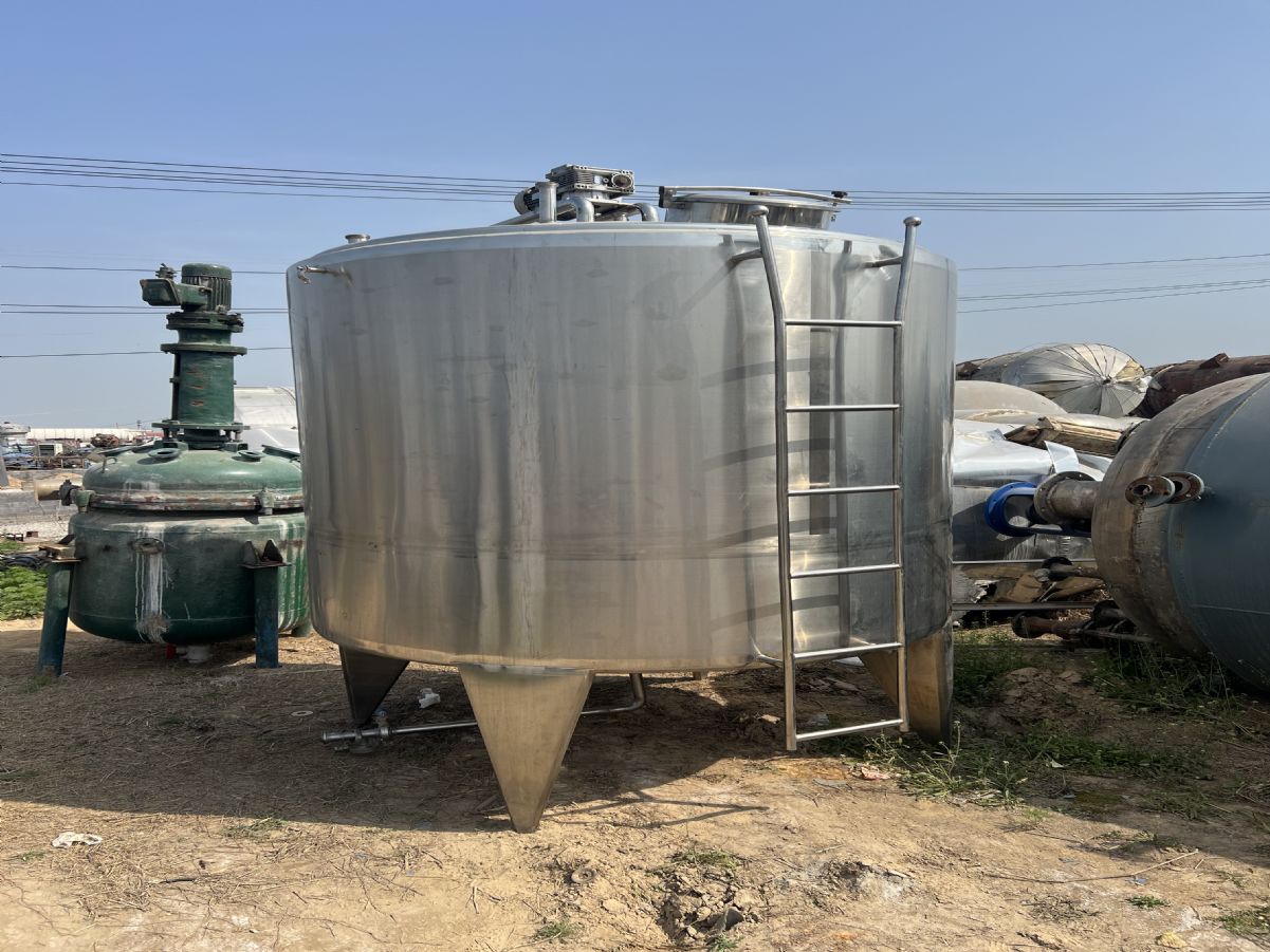 供应5吨双层保温罐 乳品加热搅拌罐-2