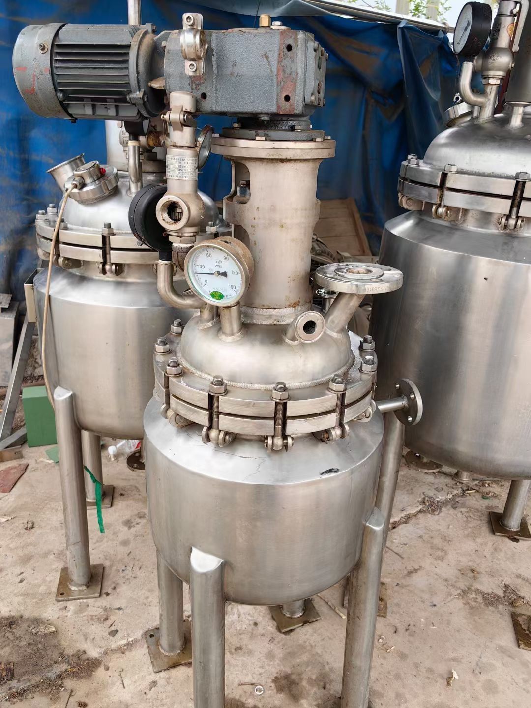 转让二手500升不锈钢反应釜 电加热反应釜-2