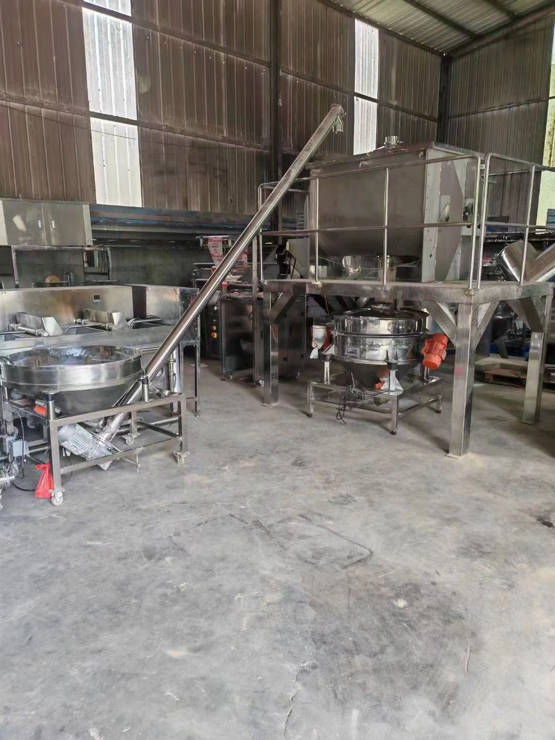 转让2立方二手螺带混合机 卧式搅拌机 食品添加剂混-1