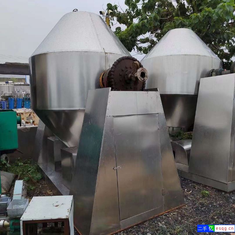 出售二手双锥干燥机 两台1000L搪瓷双锥干燥机-1