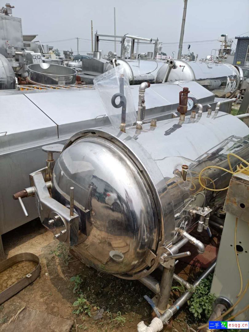 出售二手双层杀菌锅 一台4立方电加热杀菌锅-3