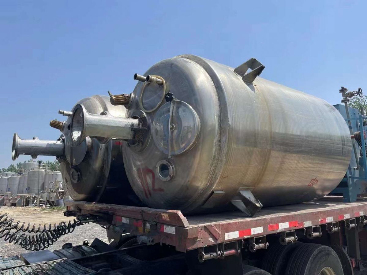 转让二手不锈钢搅拌罐 容积4立方-5立方结晶式不锈-1