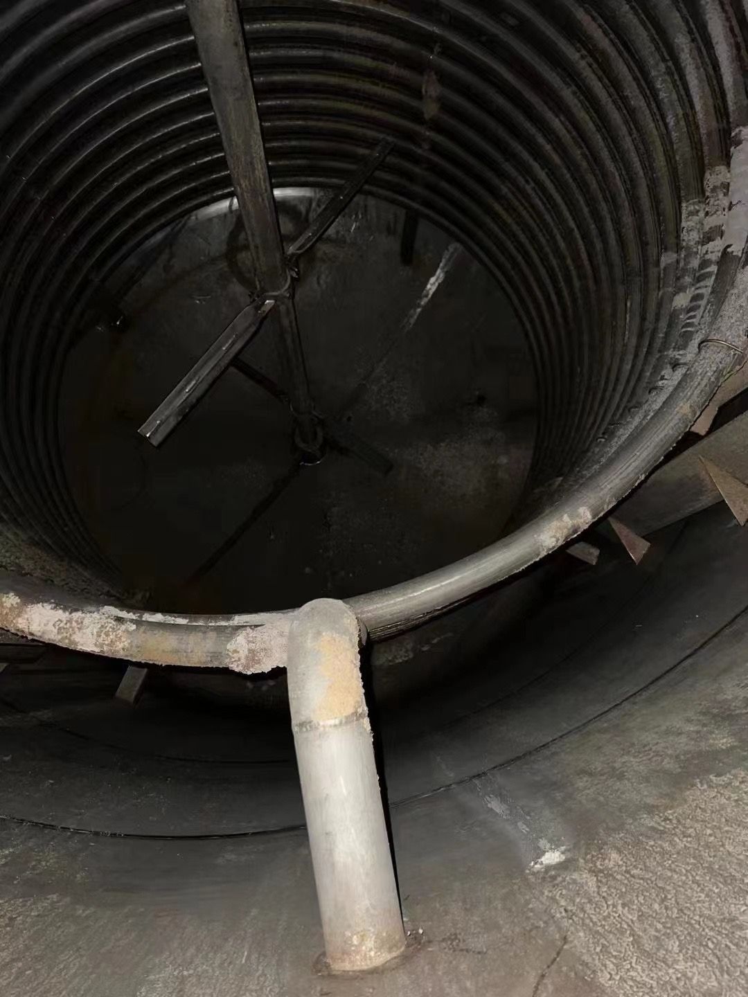 转让二手不锈钢搅拌罐 10台容积40立方内盘罐不锈-2