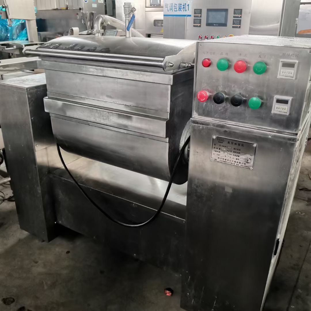 转让二手真空和面机 一天产量50kg卧式真空和面机-2