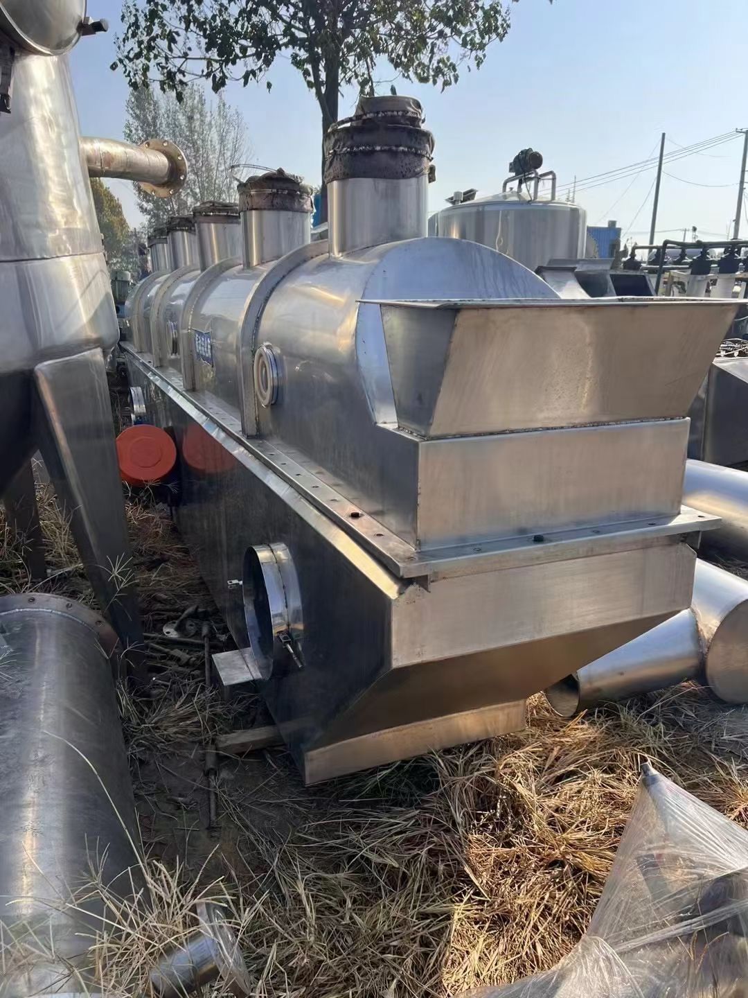 转让二手流化床干燥机 一套0.6米X6米食品级鸡精-1