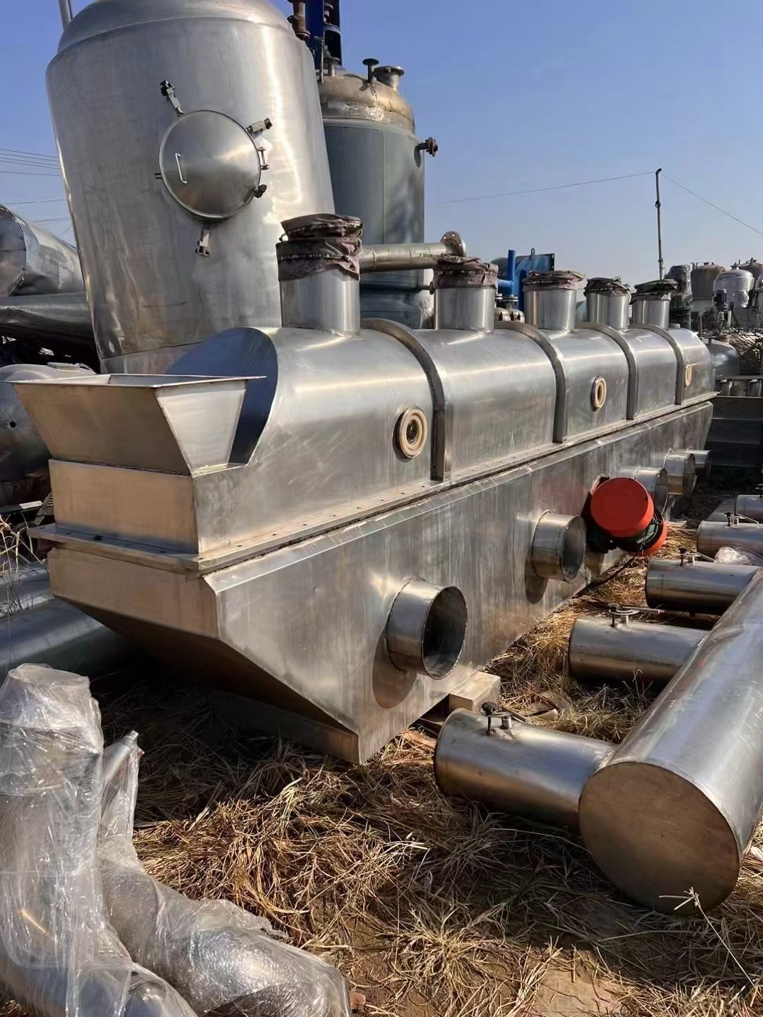 转让二手流化床干燥机 一套0.6米X6米食品级鸡精-2