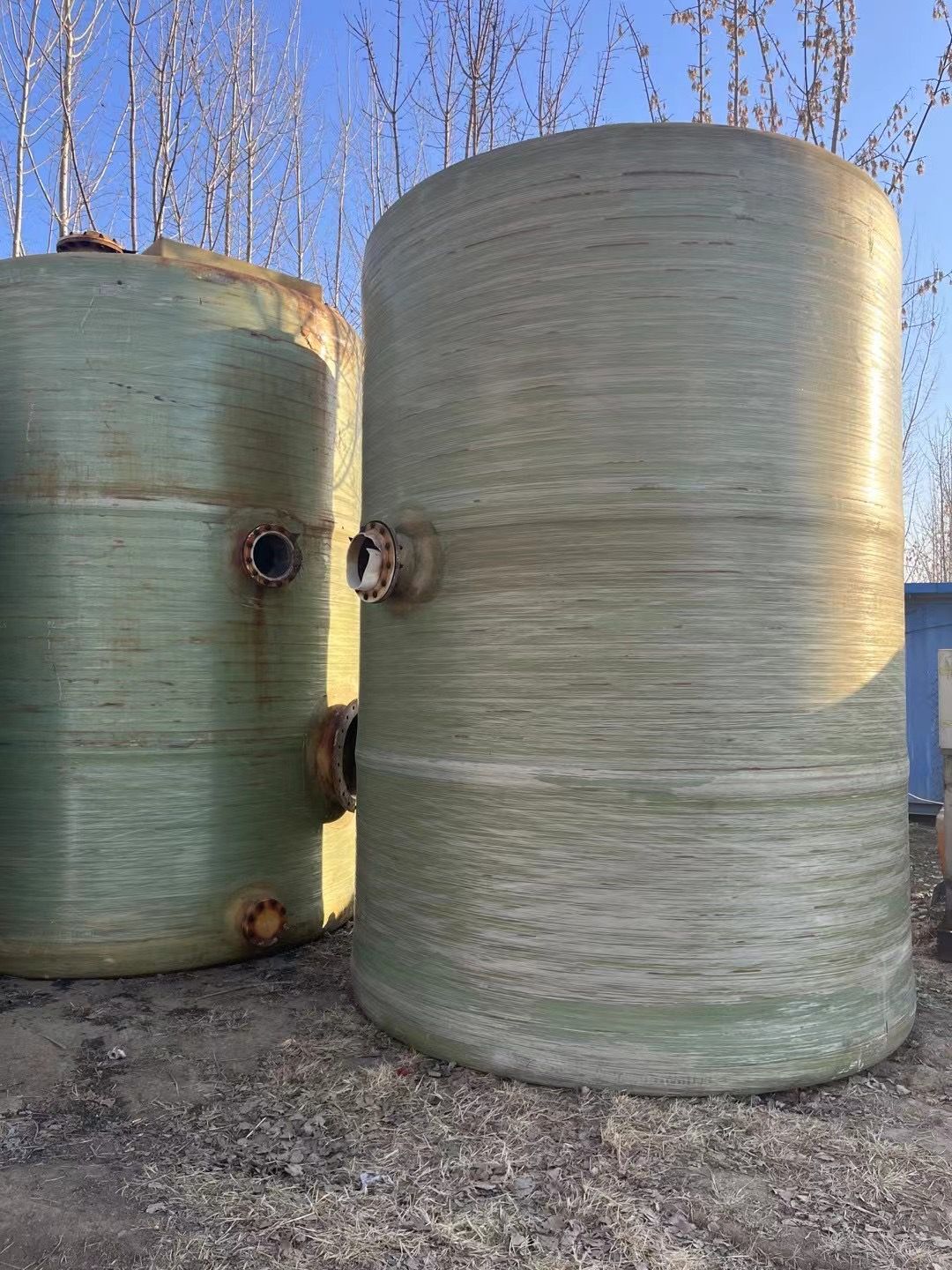 转让二手玻璃钢罐 容积20立方-40立方立式盐酸玻-2