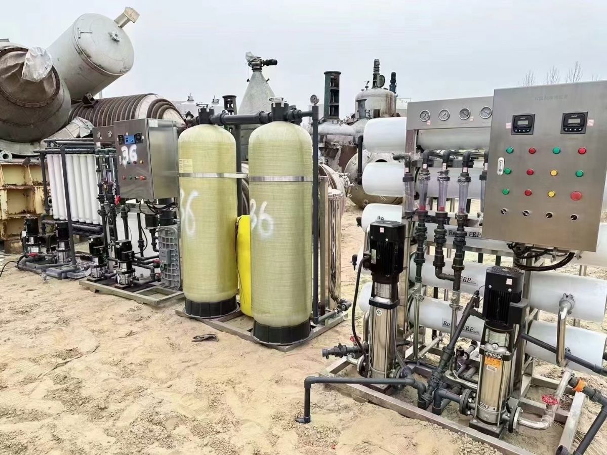 转让二手双机水处理 一套处理量2吨双机反渗透超纯水-1